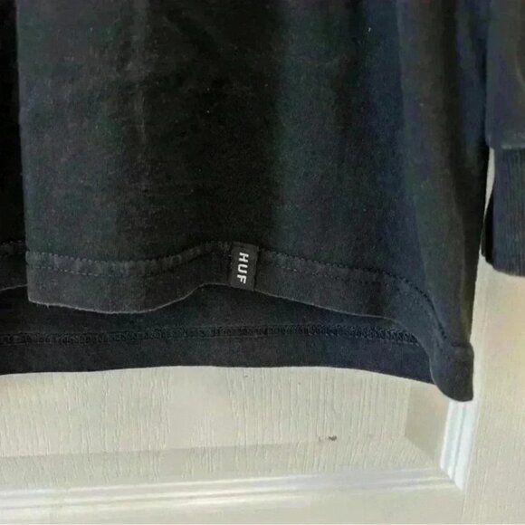 HUF Men’s World Tour Long Sleeve T Shirt Black Size Medium - Picture 13 of 16